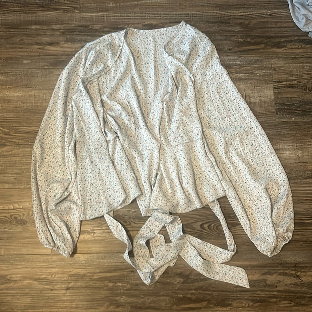 wrap blouse